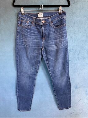 J. Crew Skinny Toothpick Jeans in Medium Blue Wash